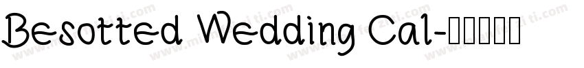 Besotted Wedding Cal字体转换